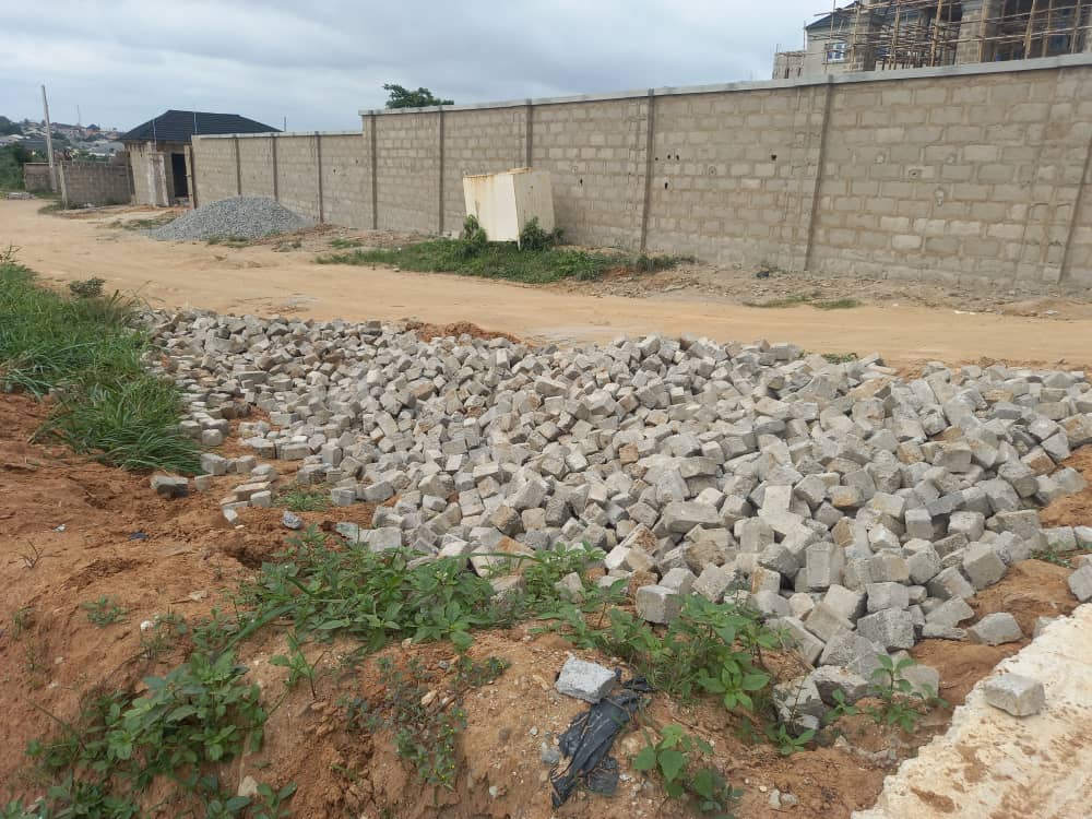Drainage construction and erosion control at Olota Estate at Ota Ogun state